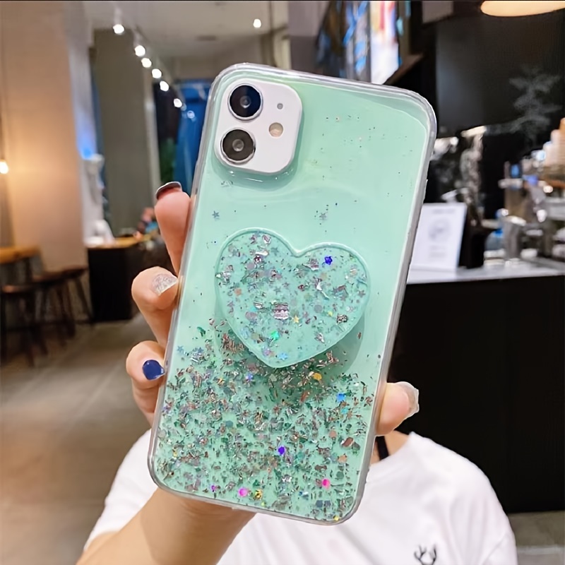 Elegant 3d Love Heart Phone Case Iphone 15/ - Temu