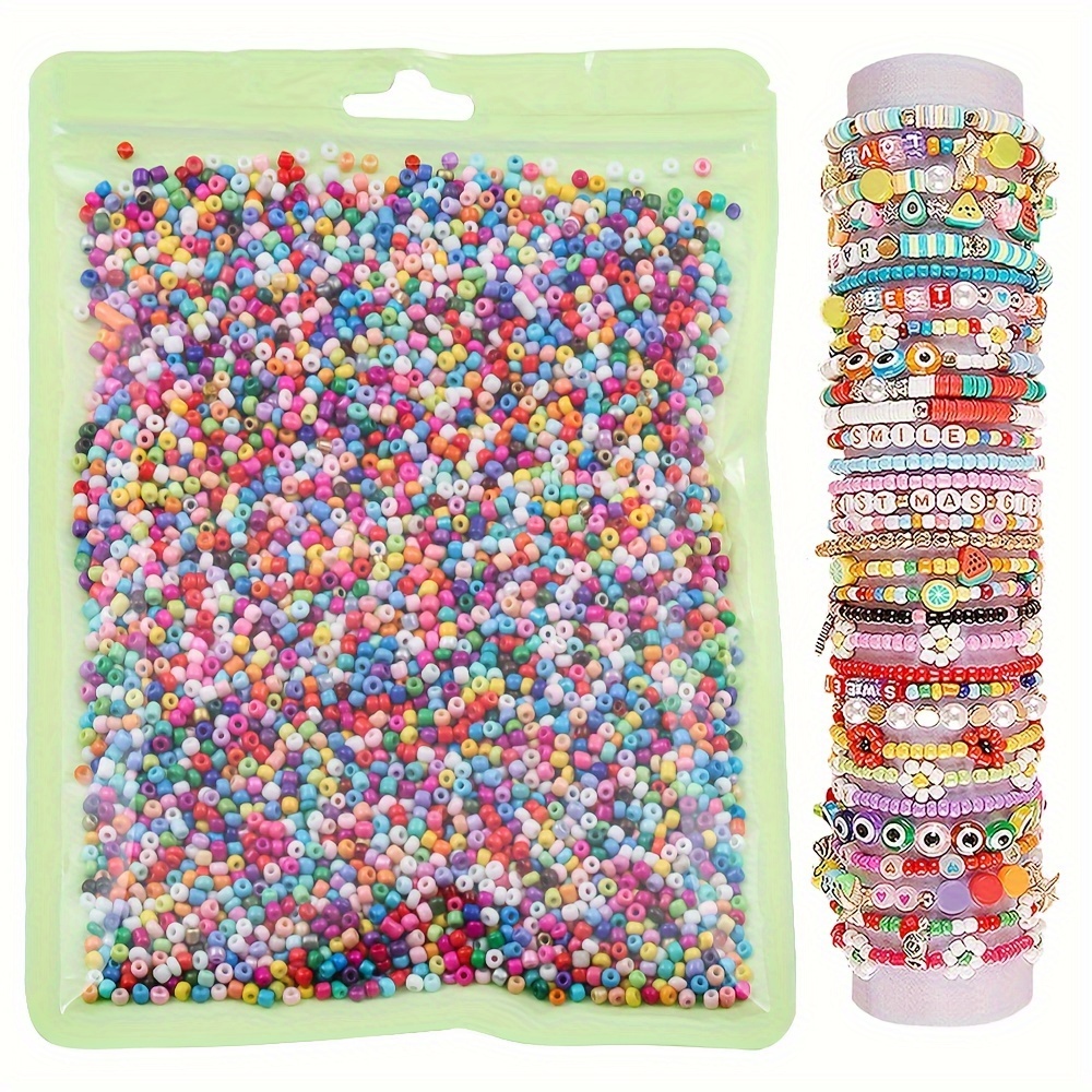 

8000pcs 3mm Glass Mixed Colorful Neon Seed Beads For Jewelry Making Diy Fashion Bracelet Earrings Necklace Handicrafts Small Business Supplies