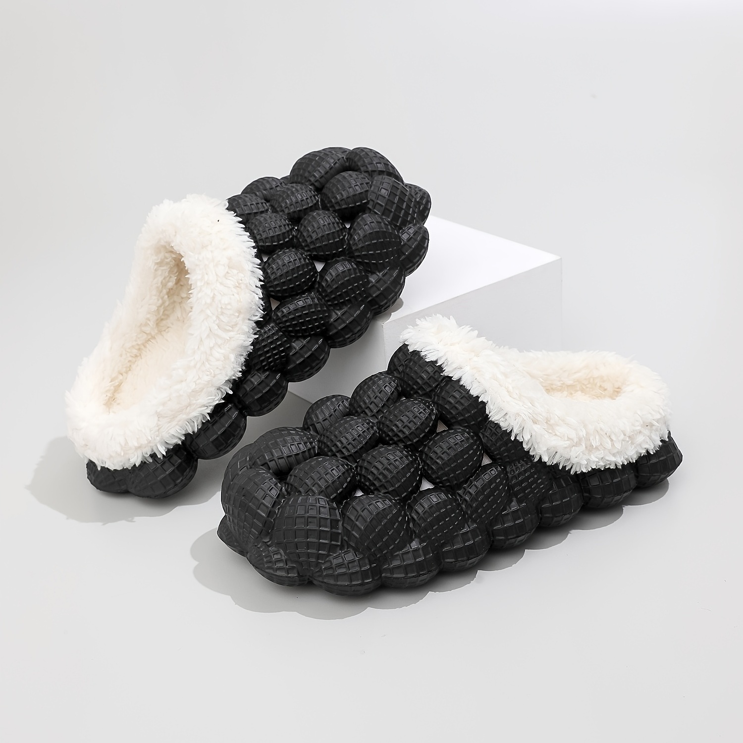 Zapatilla de invierno hombre casa zapatos cálidos de felpa toboganes unisex  interior casa zapatos de algodón plana confort mujeres zuecos zapatillas  envío gratis
