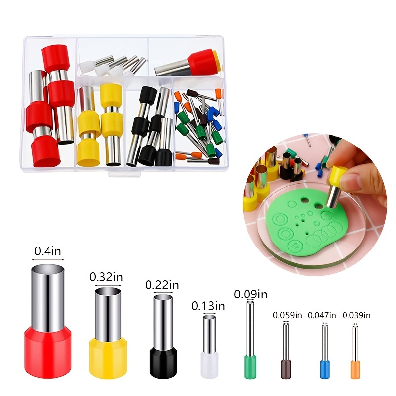 Clay Round Hole Punch Clay Polymer Earring Piercing Tool 8 - Temu