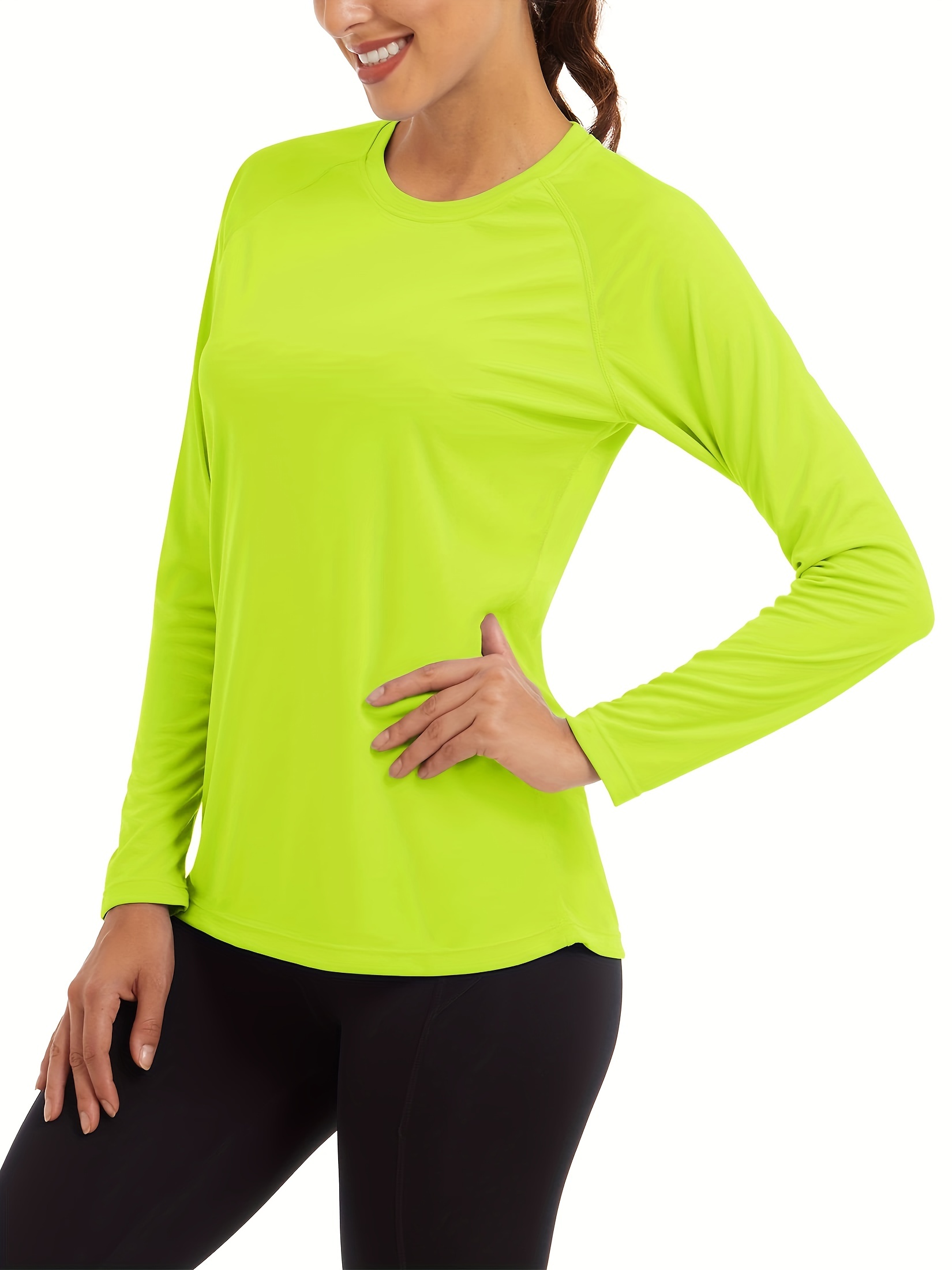 Womens Upf 50 Sun Protection Long Sleeve Outdoor T Shirt Running Athletic Top  Womens Activewear - Sports & Outdoors - Temu