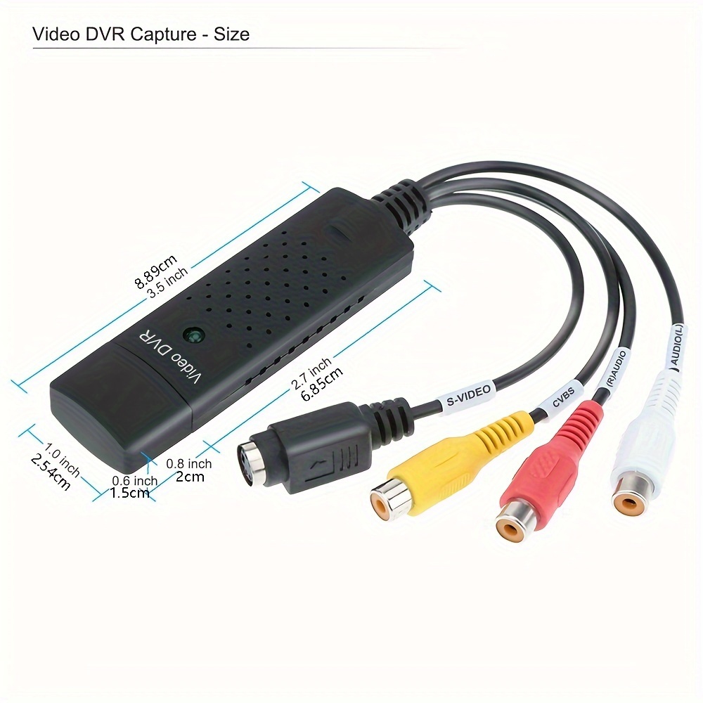 Carte d'acquisition vidéo Capture USB 2.0, format