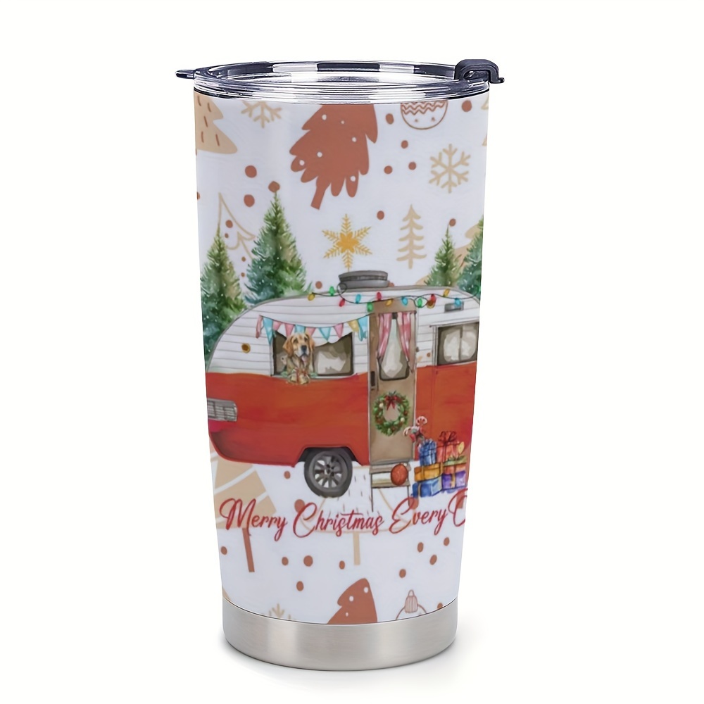 Christmas Holiday Inspiration Cup, A Gift For Women, Insulated Travel  Coffee Mug With Lid, Double Vacuum Flask - Temu