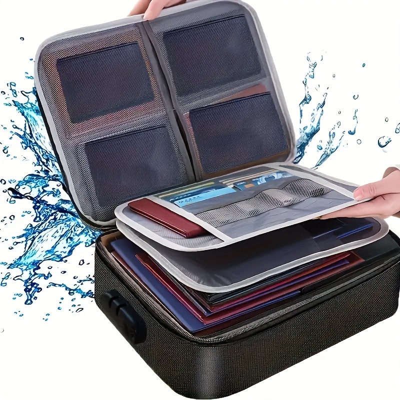 Paquete de bolsa de documentos ignífuga – Bolsa ignífuga de 16 x 12  pulgadas para laptop más 2 contenedores a prueba de fuego para documentos,  objetos