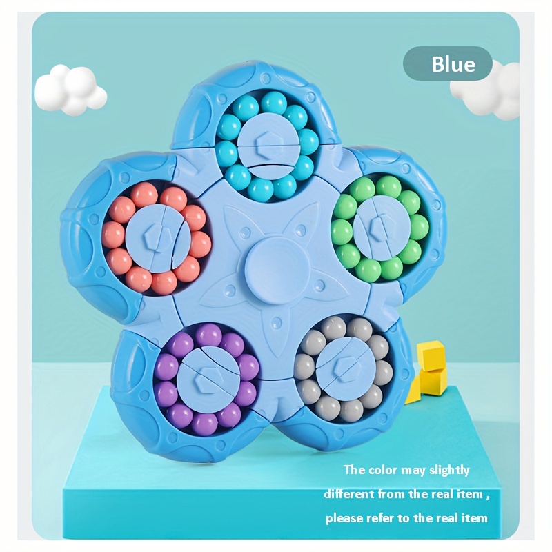 Yeefunjoy Magic Bean, Rotatif Doigt Cube IQ Game Haricot Magique Cube  Rotatif Jouets Jeu d'adresse Anti-Stress Jouets, Cadeau de Noël pour