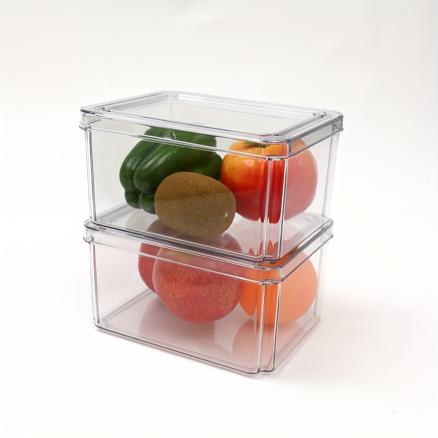 Meat Fruit Refrigerator Containers With Lids Reuseable Food Grade