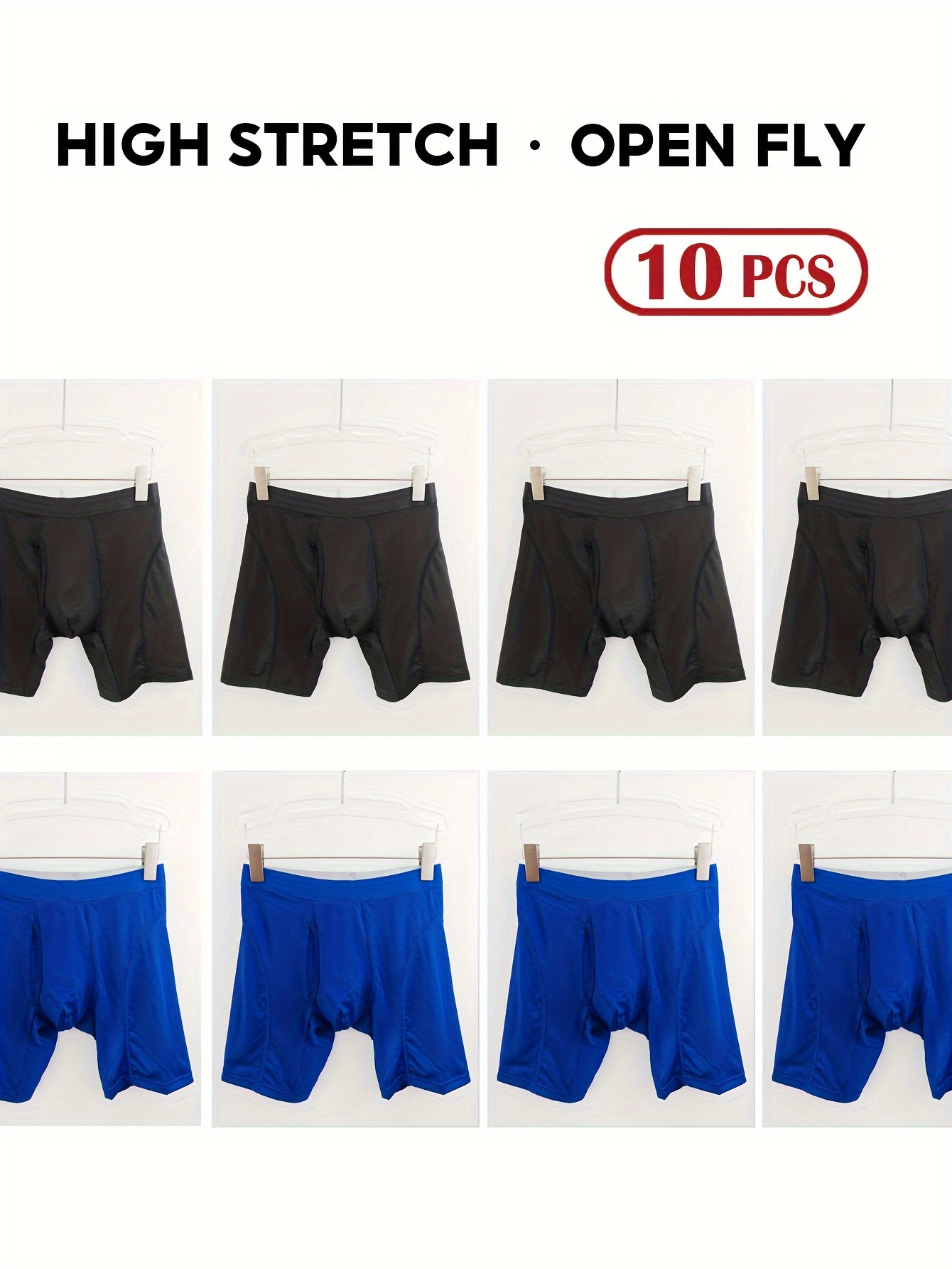 Men's Underwear With Fly Mesh Breathable Comfy Quick Drying - Temu