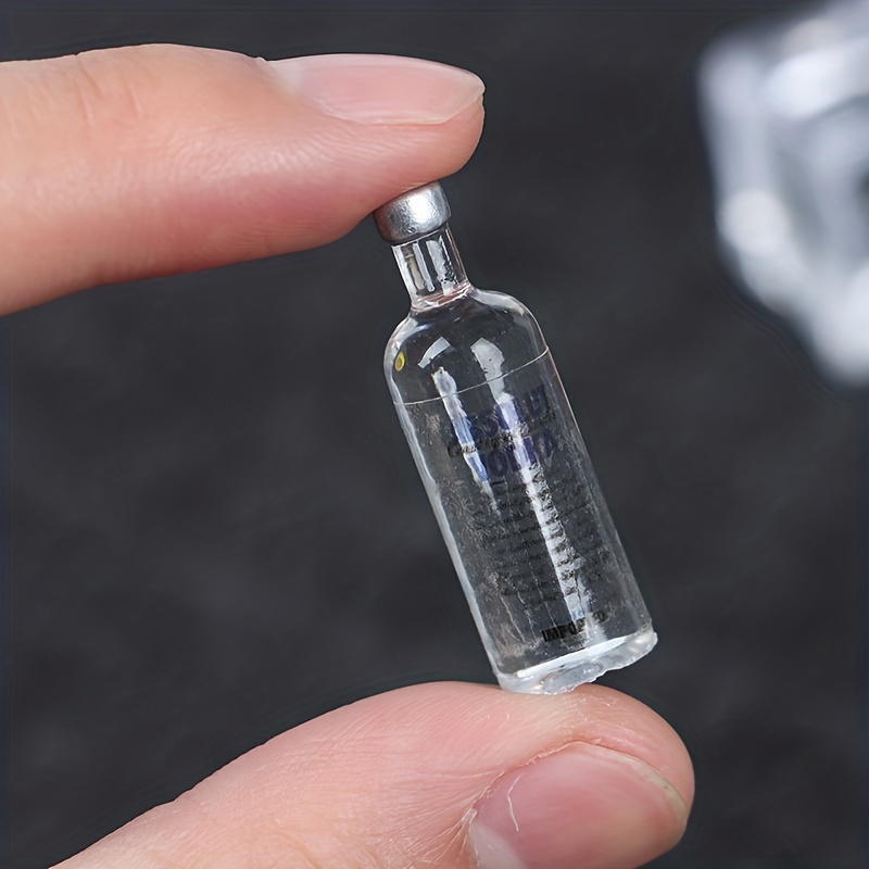 5pcs Mini Vodka Bottle Doll House Food Sand Table Toy Model