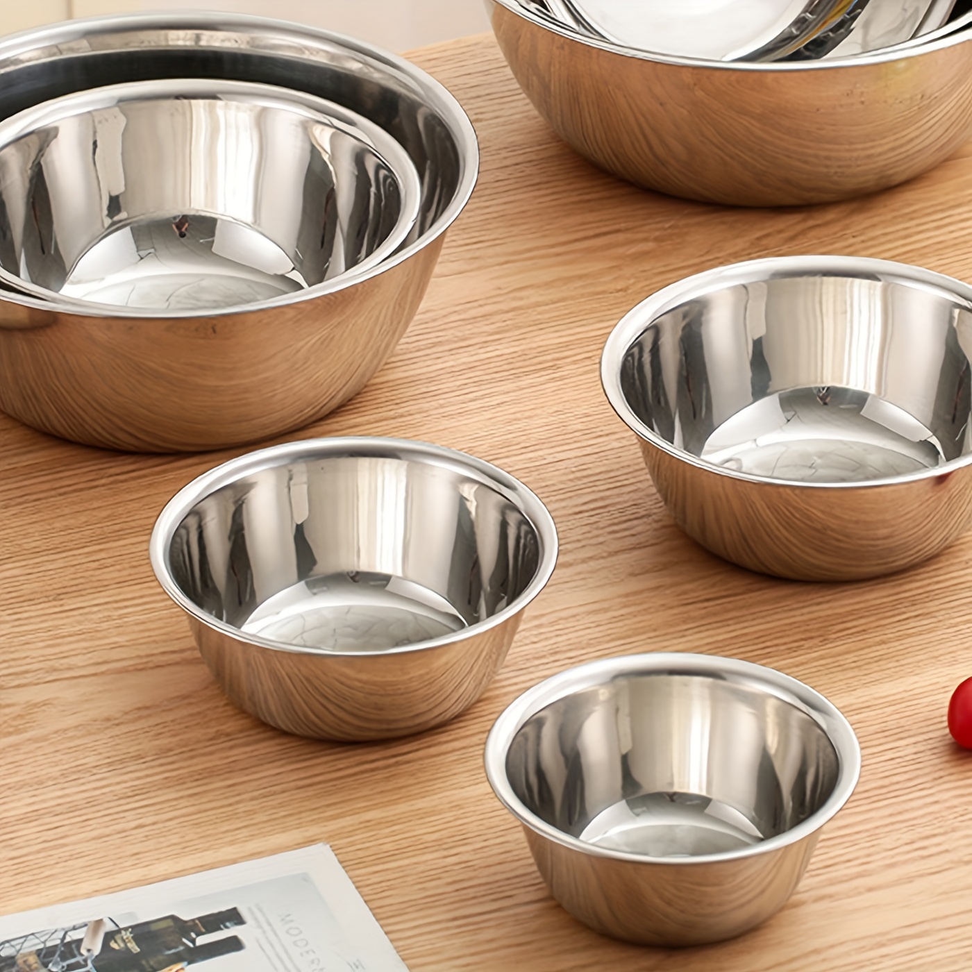 Non slip Stainless Steel Mixing Bowls Set Perfect For - Temu