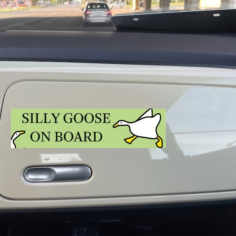 Goose With Knife Untitled Goose Game Sticker Vinyl Car Bumper Decal 