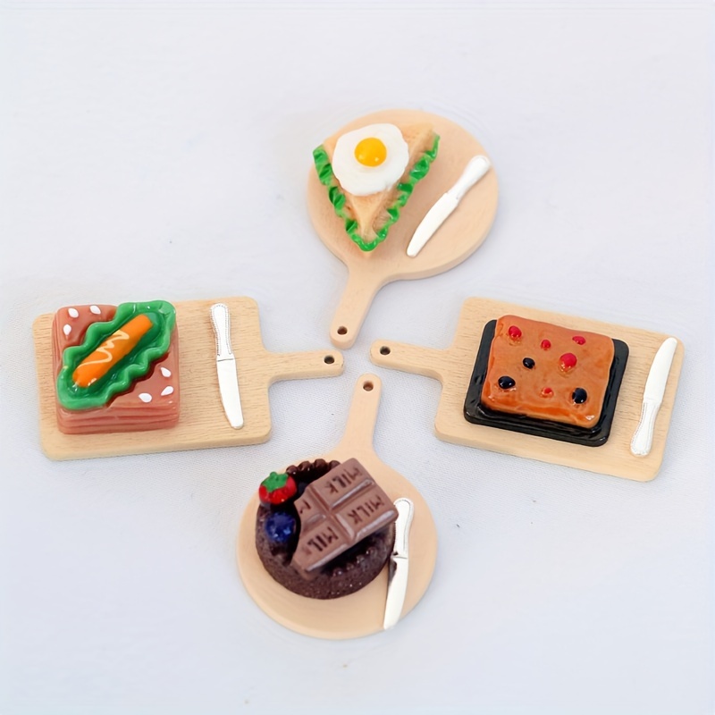 Mini Food Miniature Doll House Accessories Small Resin Doll - Temu