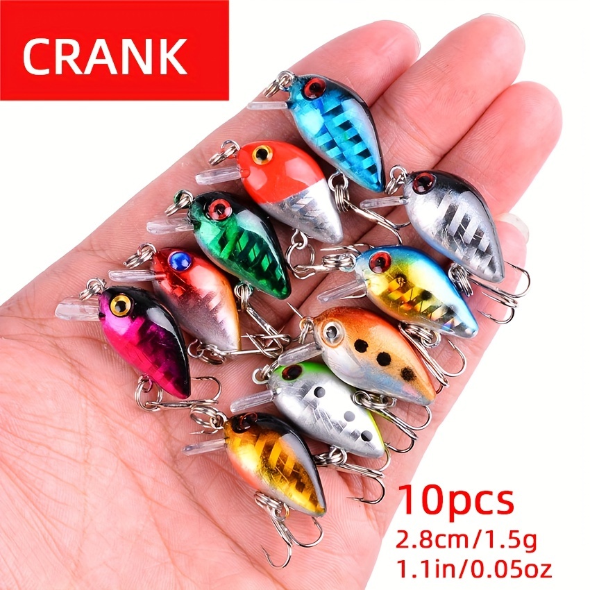 Fishing Lures Kit Mixed Including Minnow Popper Crank Baits - Temu