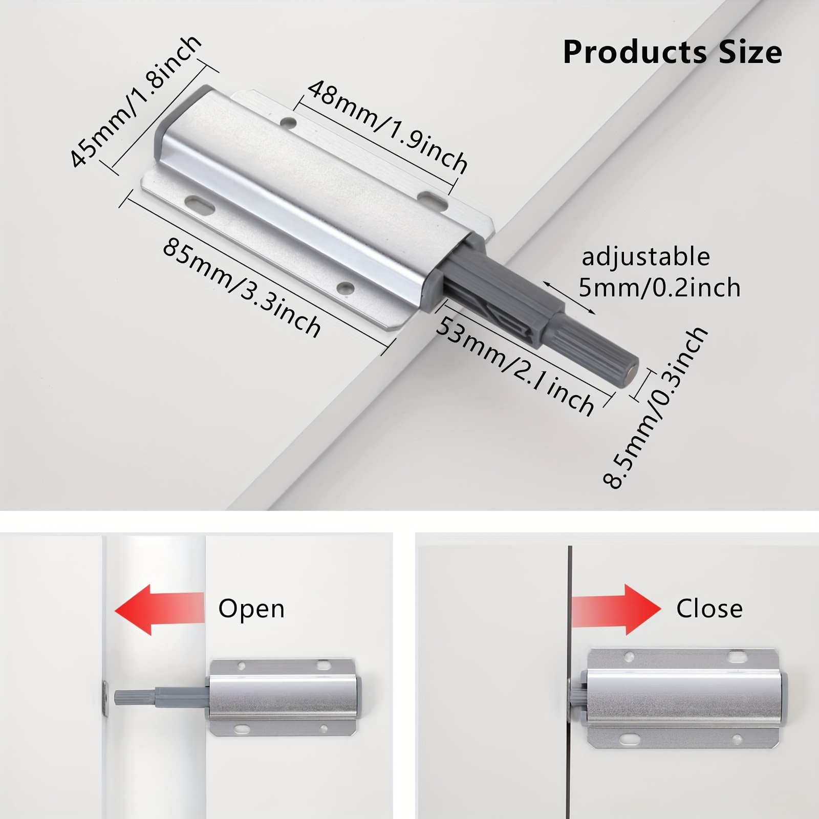Magnetic Touch Latch, Magnetic Touch Latch for Glass Doors