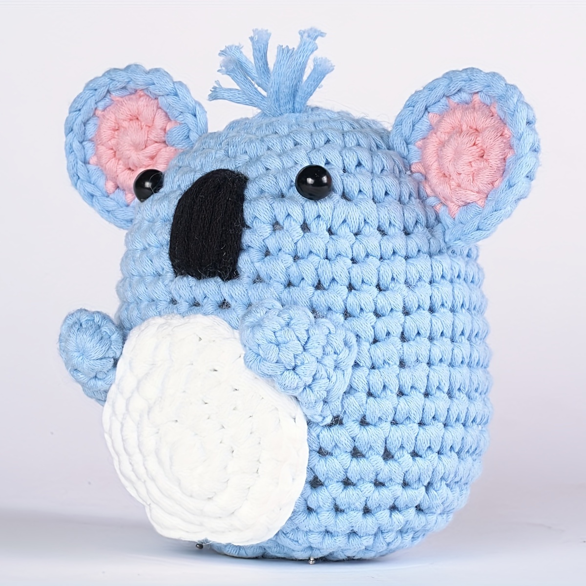 1pc Koala Cartoon Doll Crochet Materiale Pacchetto Tessuto Fatto A Mano Fai  Da Te Piccolo Animale Fatto A Mano Tessuto Artigianato Fai Da Te Libro Di