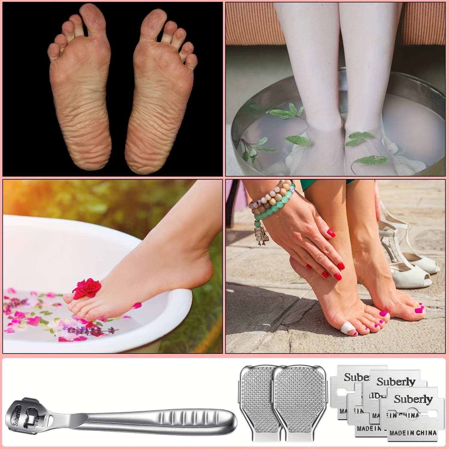 Callus Shaver Sets Include 10 Replacement Callus Shavers Foot Care Tools  Hard Skin Remover For Hand Feet - Temu