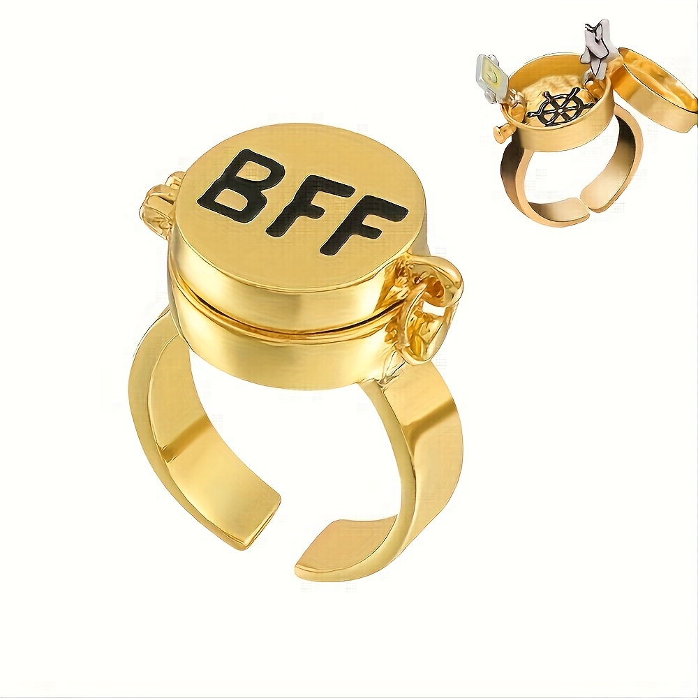 

Bff Forever Best Friend Gift Ring Fashion Trend Friendship Opening Ring Gift For Friend