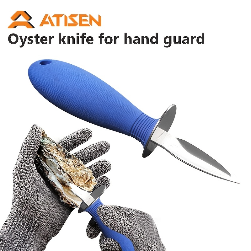 1 pc couteau à écailler les huîtres avec des gants résistants aux coupures  blanc antidérapant facile à saisir outils d'écaillage d'huîtres - Temu  Belgium