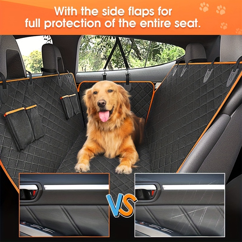 Waterproof Dog Car Seat Hammock with Pockets