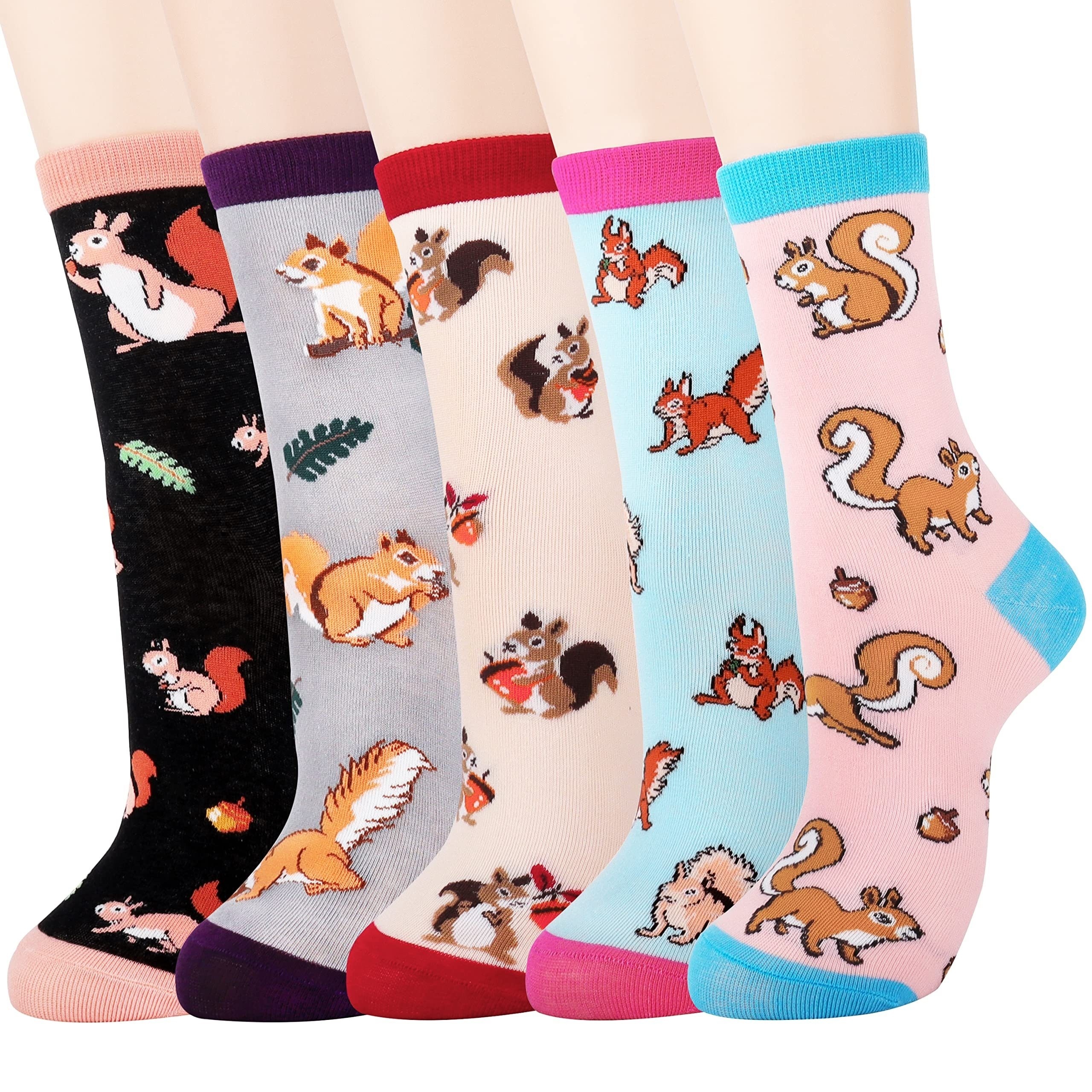 5 Pairs Horse Socks For Women Horse Gifts For Women Funny Fun Novelty Socks