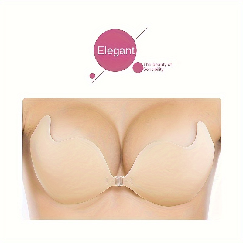 Invisible Strapless Bra Self adhesive Backless Reusable Push
