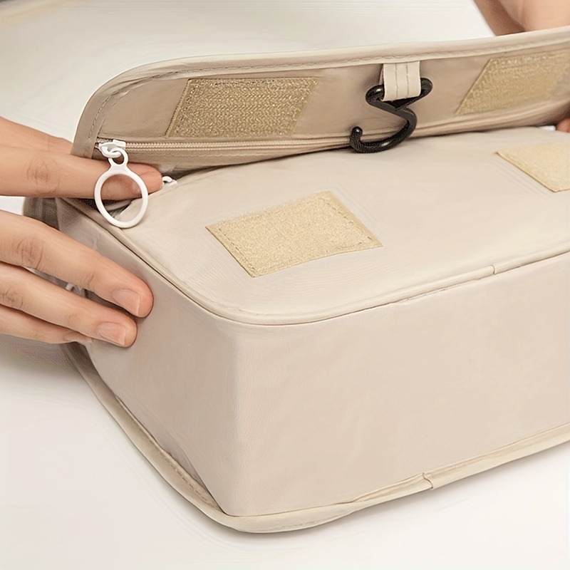 The Hanging Cosmetic Case in Beige