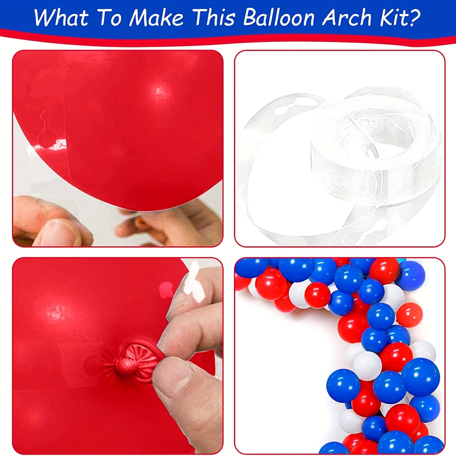 Balloons Decoration Kit 4th July Party Decorations Red White - Temu Canada