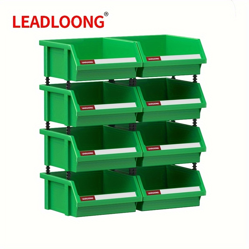 Plastic Stackable Storage Bins, Parts Storage Organizer, Garage Storage Box,  Small Parts Container,, Garage Supplies, Garage Organization And Storage  Supplies - Temu Australia