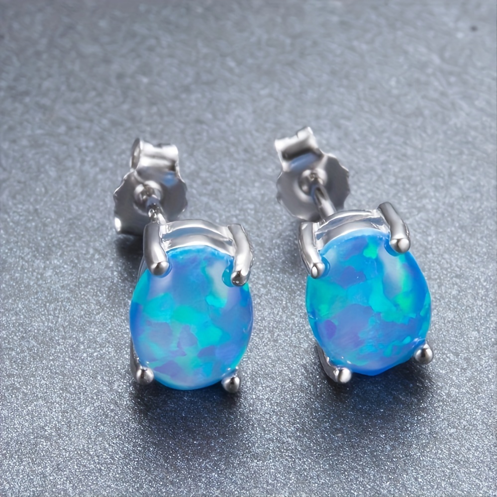 Fire opal deals earrings studs