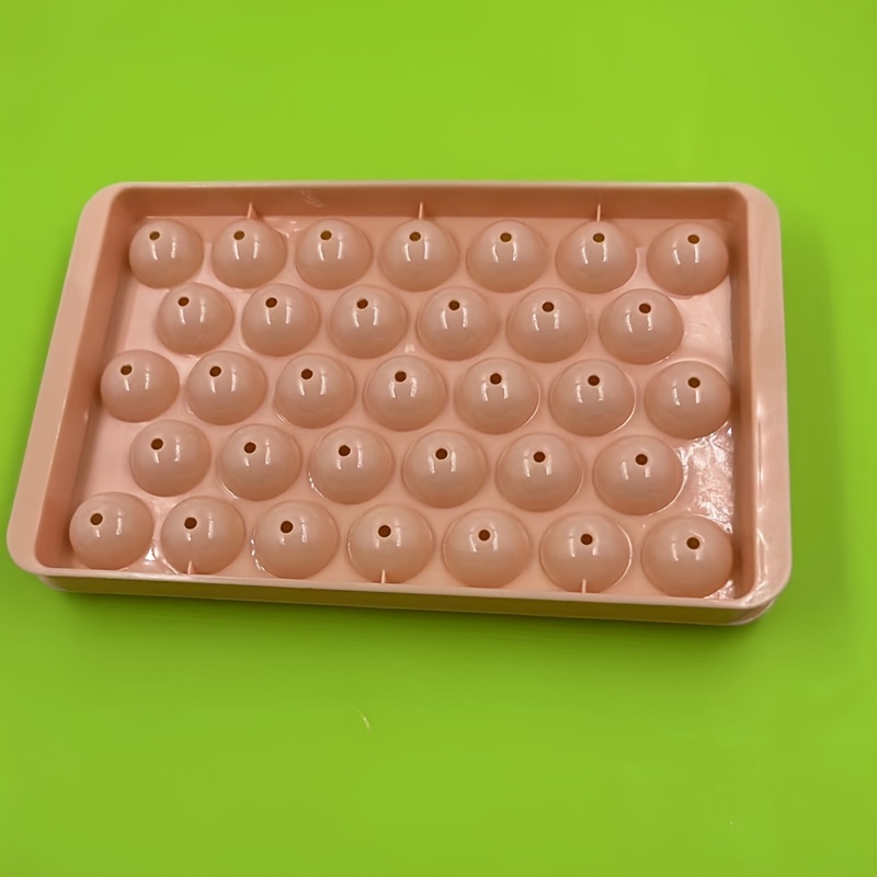 1pc Multi-Grid Ice Cube Trays, 5.7*9.6 Ice Ball Tray, Pink