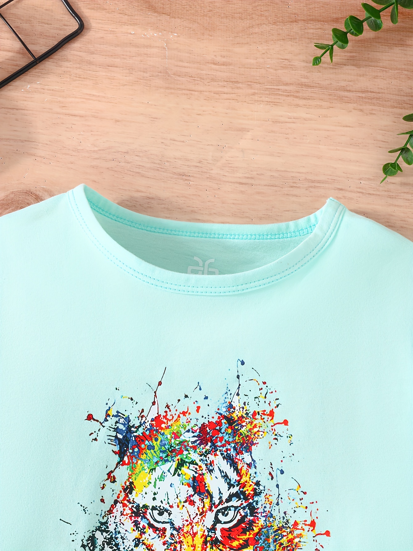 Trendy Tiger 3d Print Boys Creative T-shirt, Casual Lightweight Comfy Short  Sleeve Tee Tops, Kids Clothings For Summer - Temu United Arab Emirates