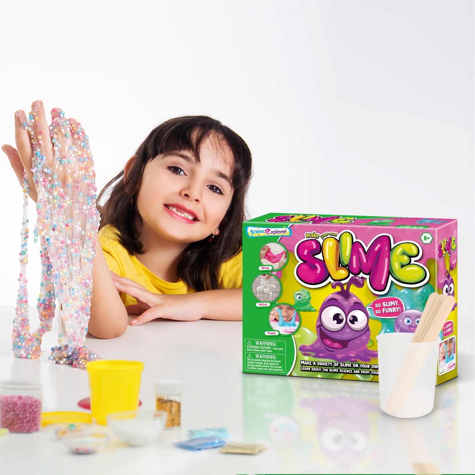 Mejores ofertas e historial de precios de Slime Kit for Kids Girls Toys  Party Favors, Stocking Stuffers Kids 7 8 9 10+ Year Old, Slime Making Kits  Boys Glow in Dark, Slime