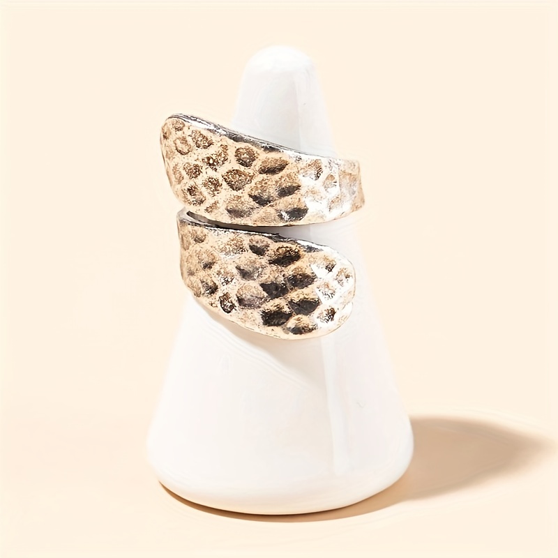 Men's Vintage Textured Adjustable Ring