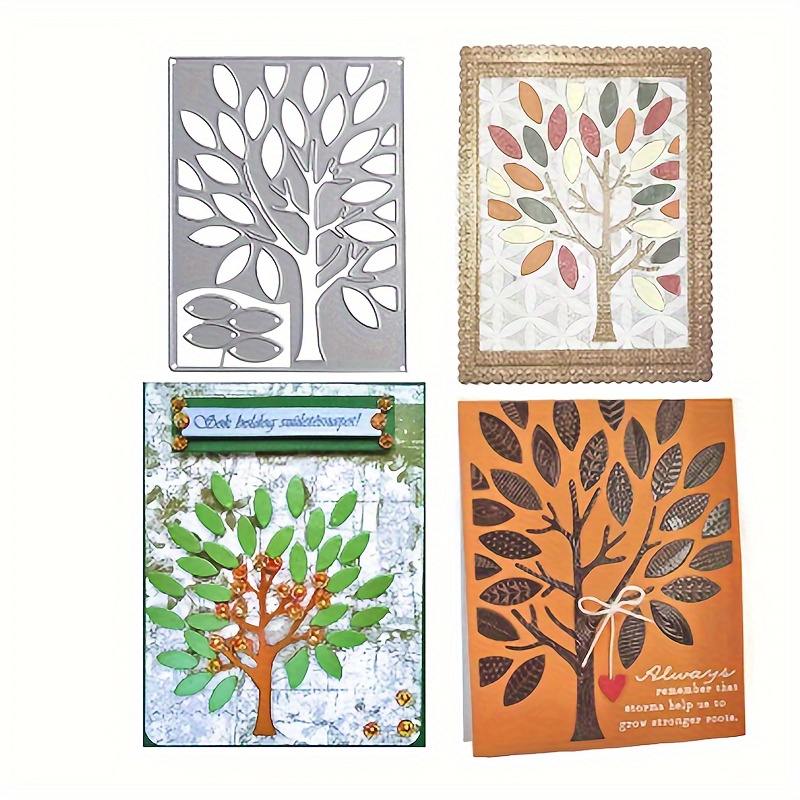 Diy Trees And Mountain Scenery Die Cuts For Card Making - Temu