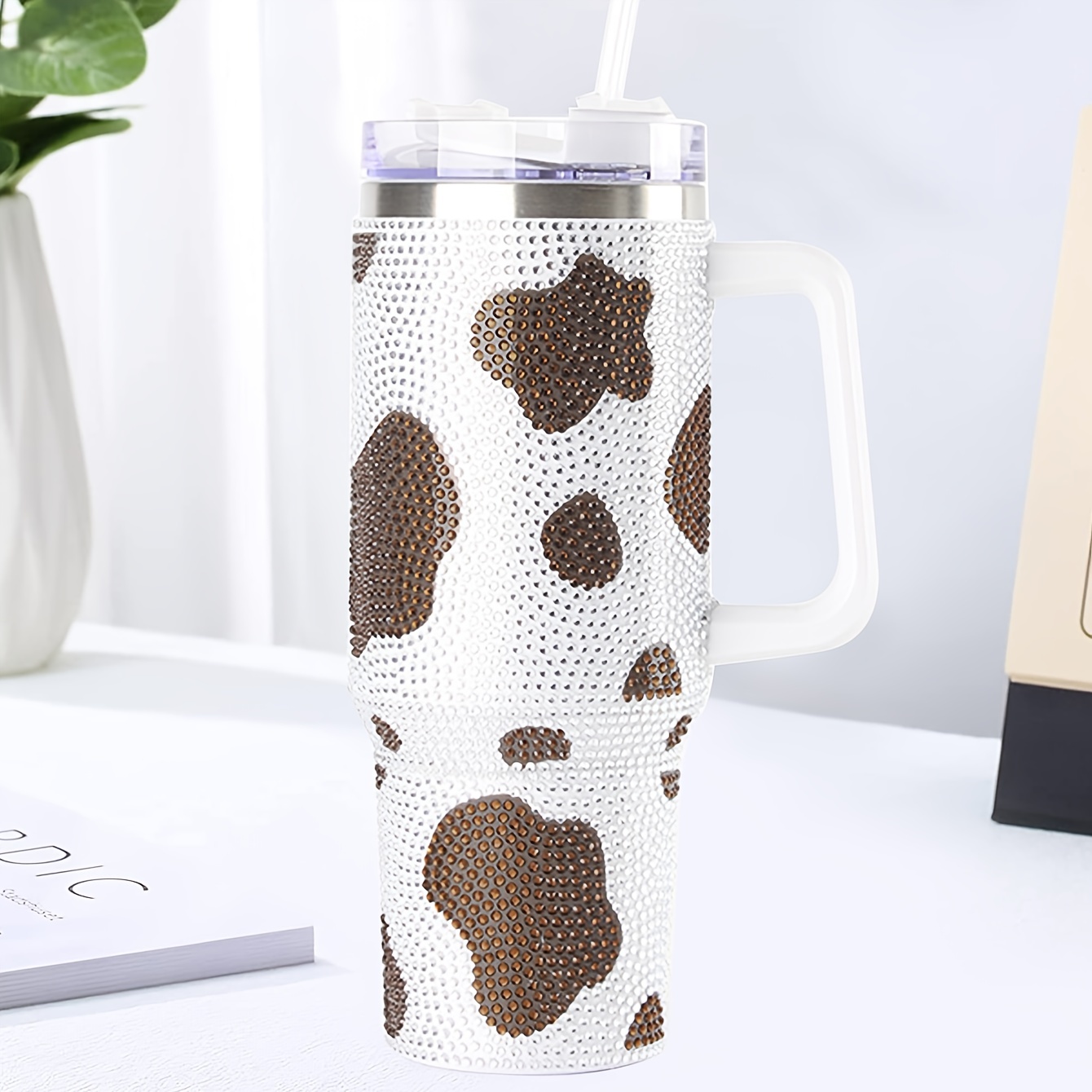 40oz Cow Series Print Stainless Steel Insulated Water Bottle