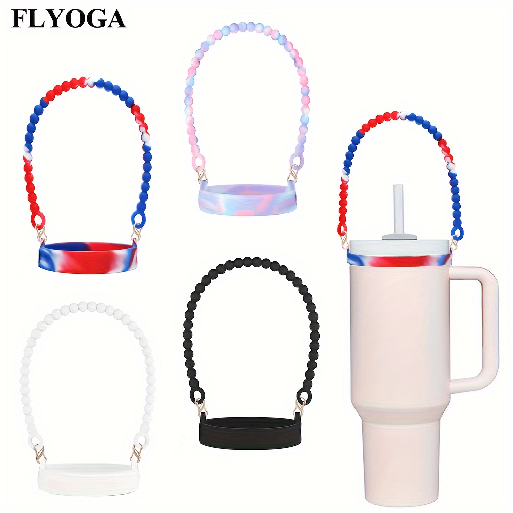 Flyoga Soft Durable Silicone Water Bottle Handle For Tumbler, Water Bottle  Cup Carrying Strap Ring, Fits Most Bottles, Cup Accessories - Temu Australia