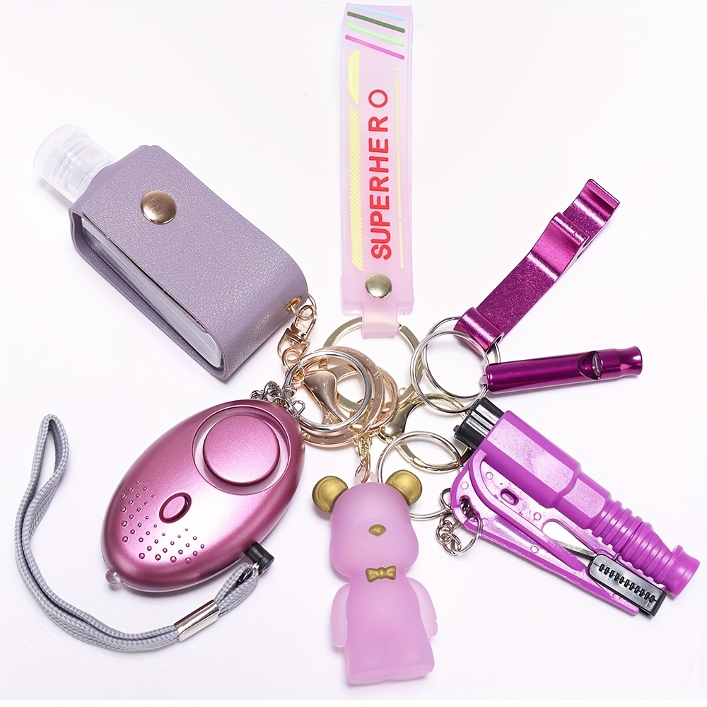 Self Defense Keychain Set Women Gifts Safety Keychain Full - Temu
