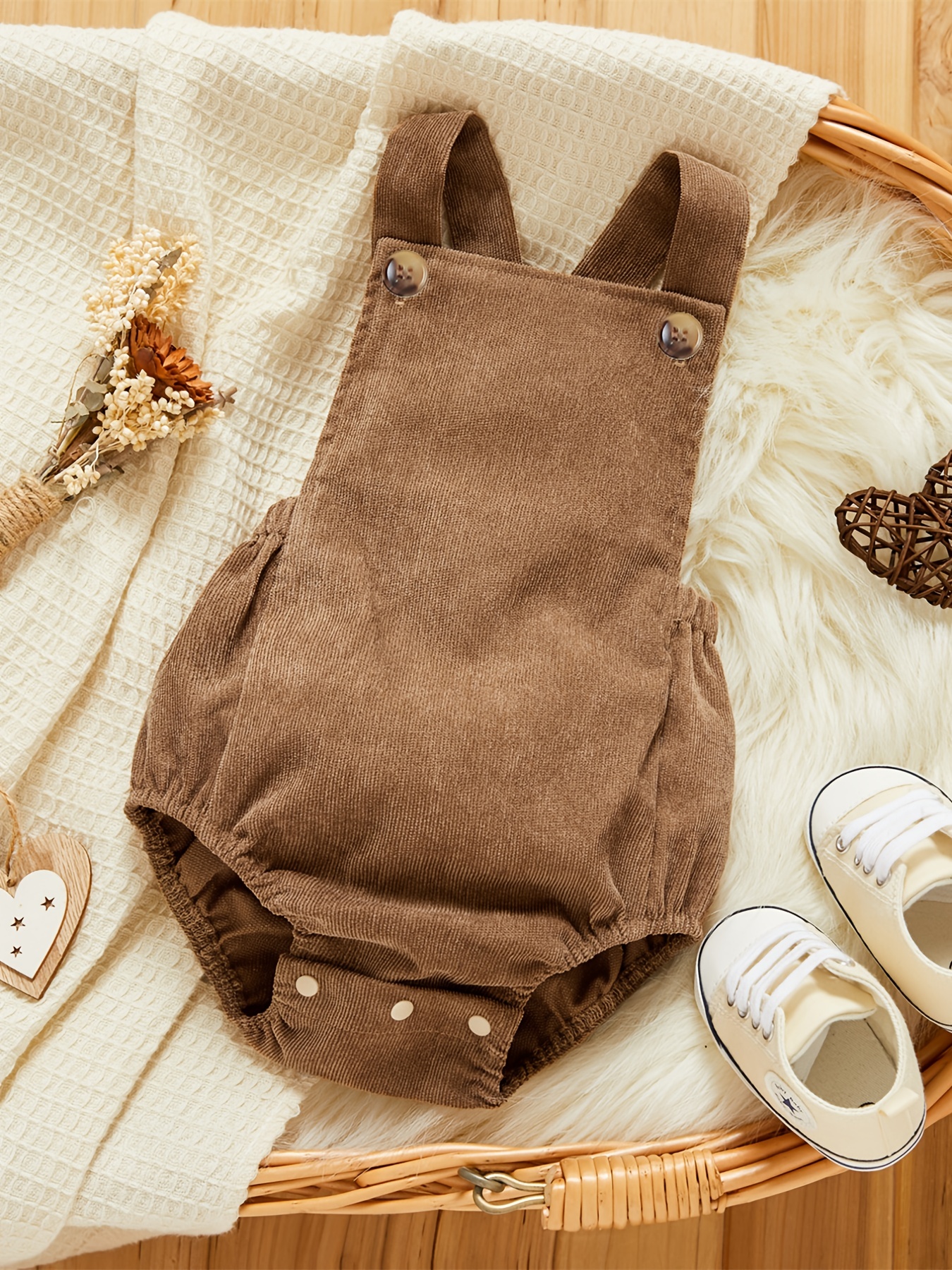 Baby girl cheap corduroy romper