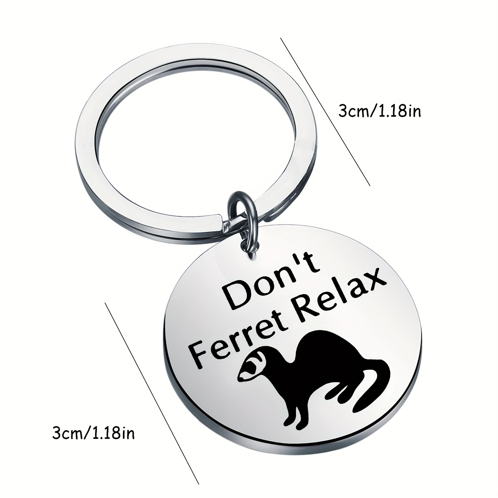 Ferret keychain on sale