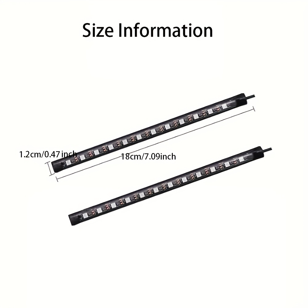 7 Pouces Intérieur Voiture LED Lumières Bandes, USB Néon Fil Lumineux,  Lumière Ambiante Flexible Pour Voiture, Décorations - Temu Belgium