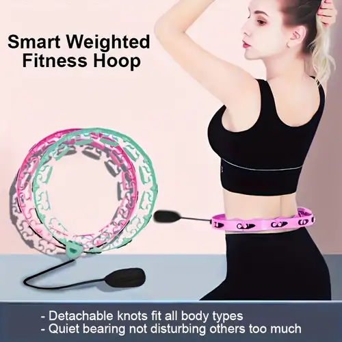 Smart Weighted Fitness Hoop Men Women Digital Weighted Hoop - Temu