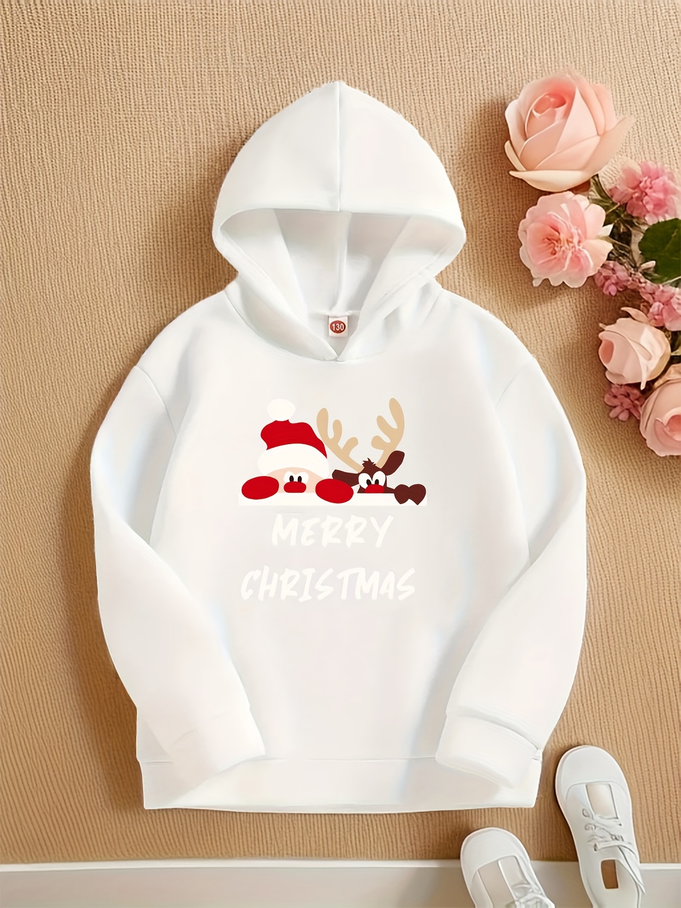 Girls on sale christmas hoodie