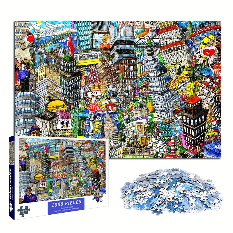2 Sets of Household Sublimation Puzzles Graffitti Kids Puzzles Children DIY  Blank Jigsaws