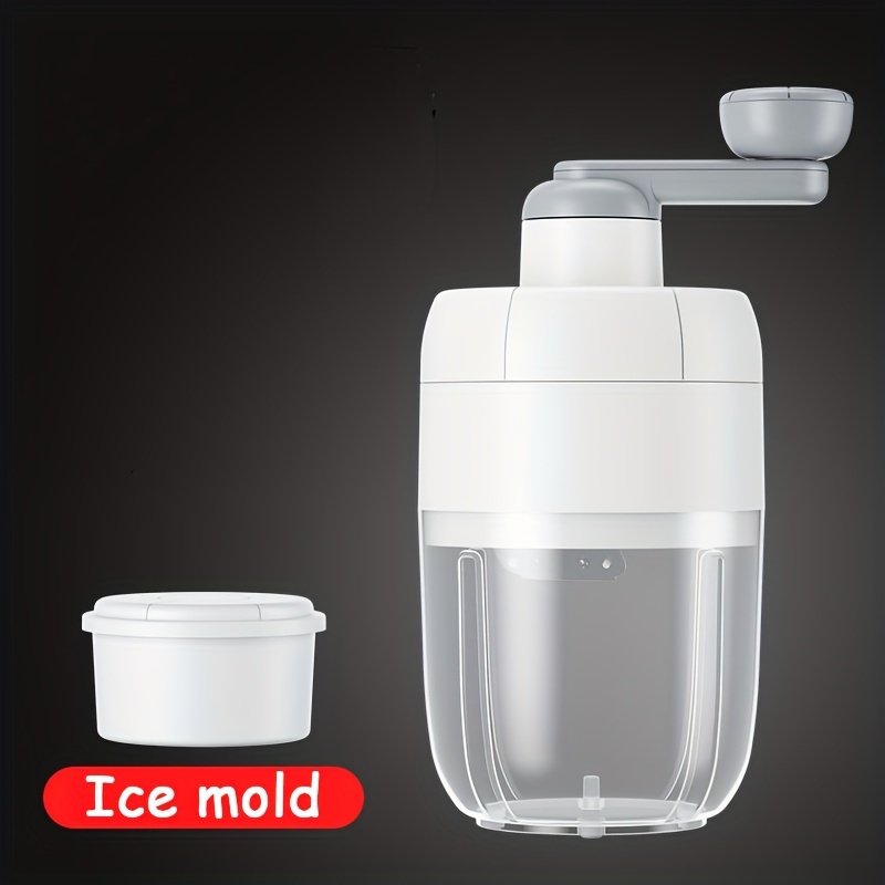 1pc Shaved Ice Machine, Crushed Ice Maker, Snow Cone Machine, Ice Crusher  Machine for Home with Free Ice Cube Trays