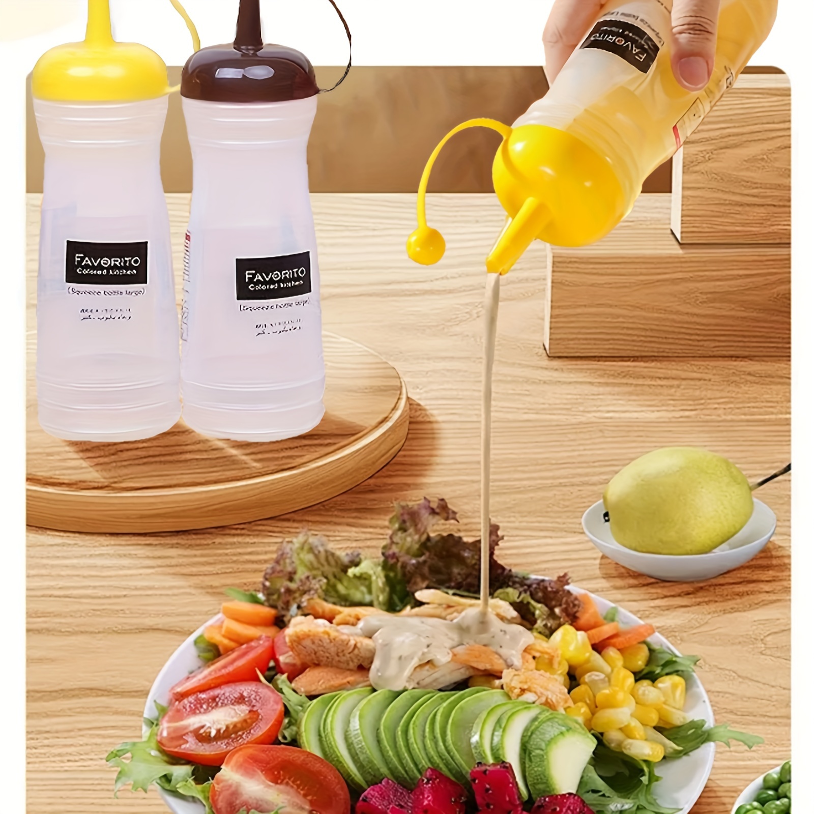 Refillable Plastic Squeeze Condiment Bottles - Oil Dispenser Bottles With  Twist On Lids For Hot Sauces, Barbecue Sauce, Oil, Condiments, Salad  Dressings - Kitchen Supplies - Temu