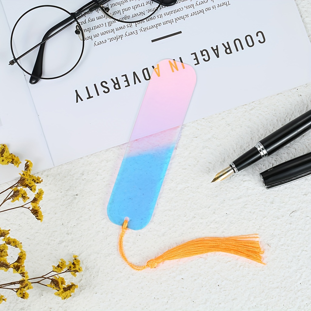 Creative Ins Glitter Tassel Stationery Bookmark Resin Glue - Temu Austria