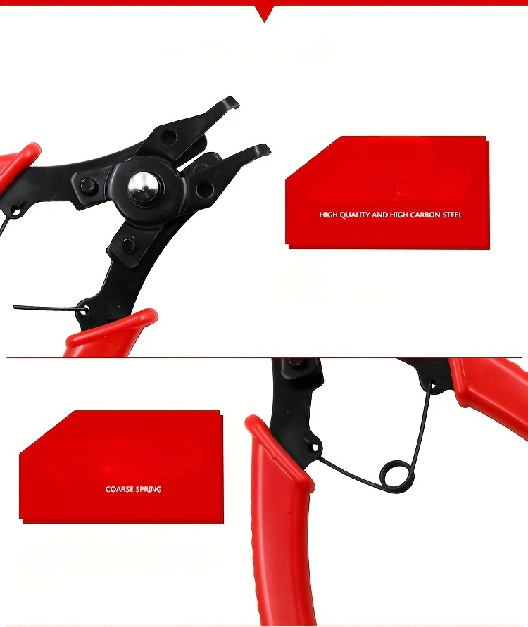 Four in one Multi function Snap Ring Pliers Four head - Temu