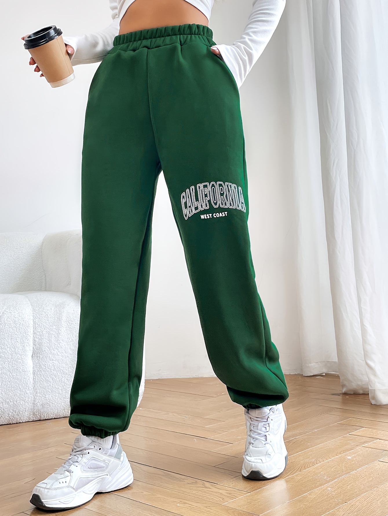 Pantalones Chándal Casuales Deportivos Mujer Pantalones - Temu