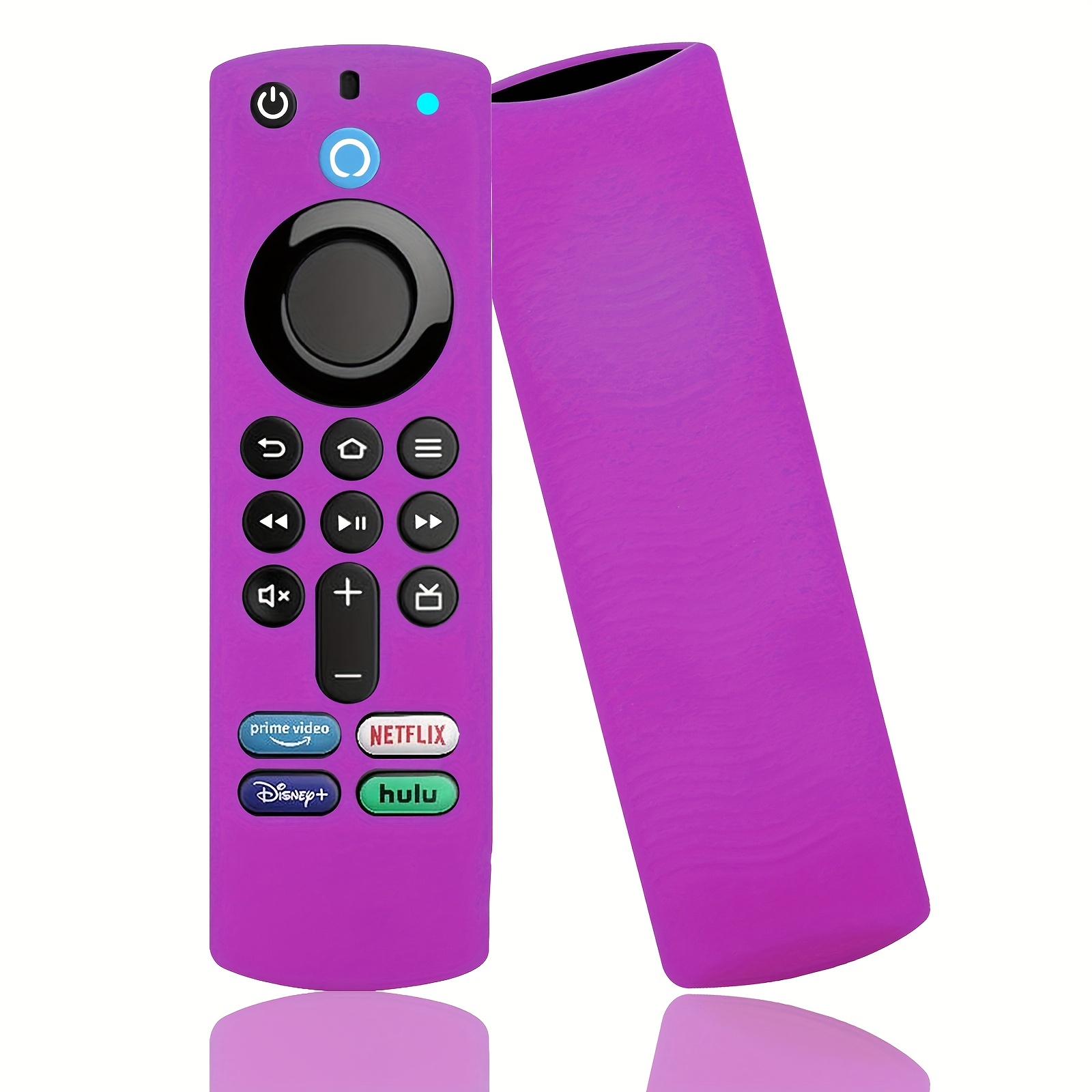Funda protectora para mando a distancia Protector de piel con cordón  Kuymtek desmontable antipérdida para  Fire TV Stick Lite Smart TV
