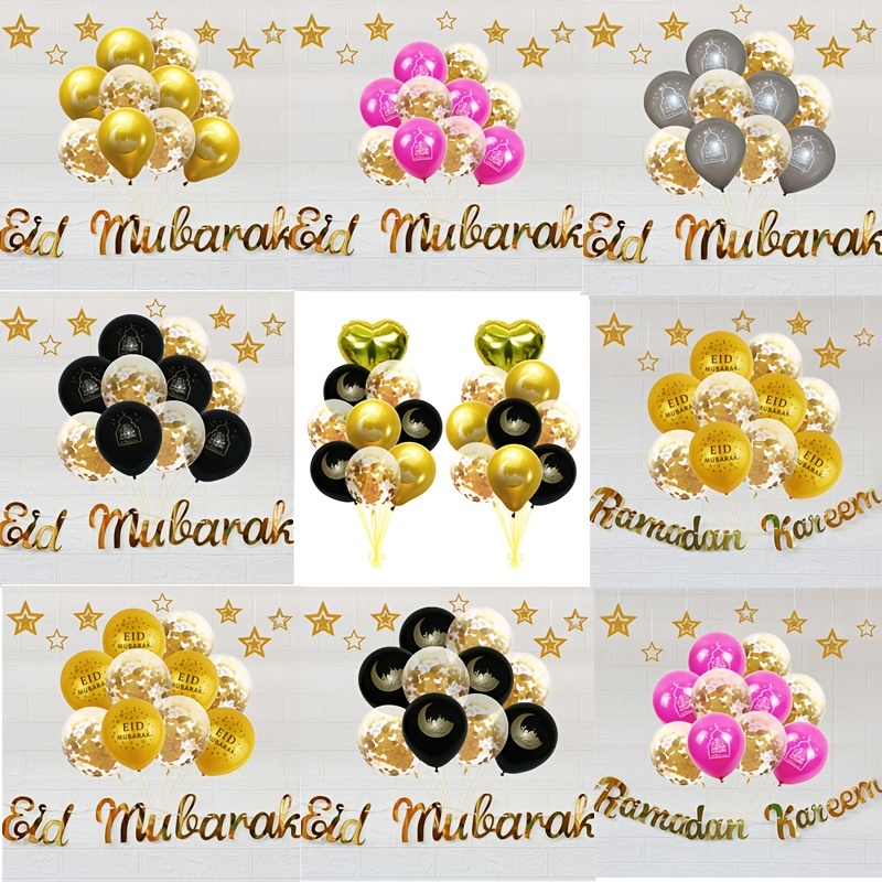 Conjunto de 6 decoraciones de Ramadán Eid decoraciones Ramadán