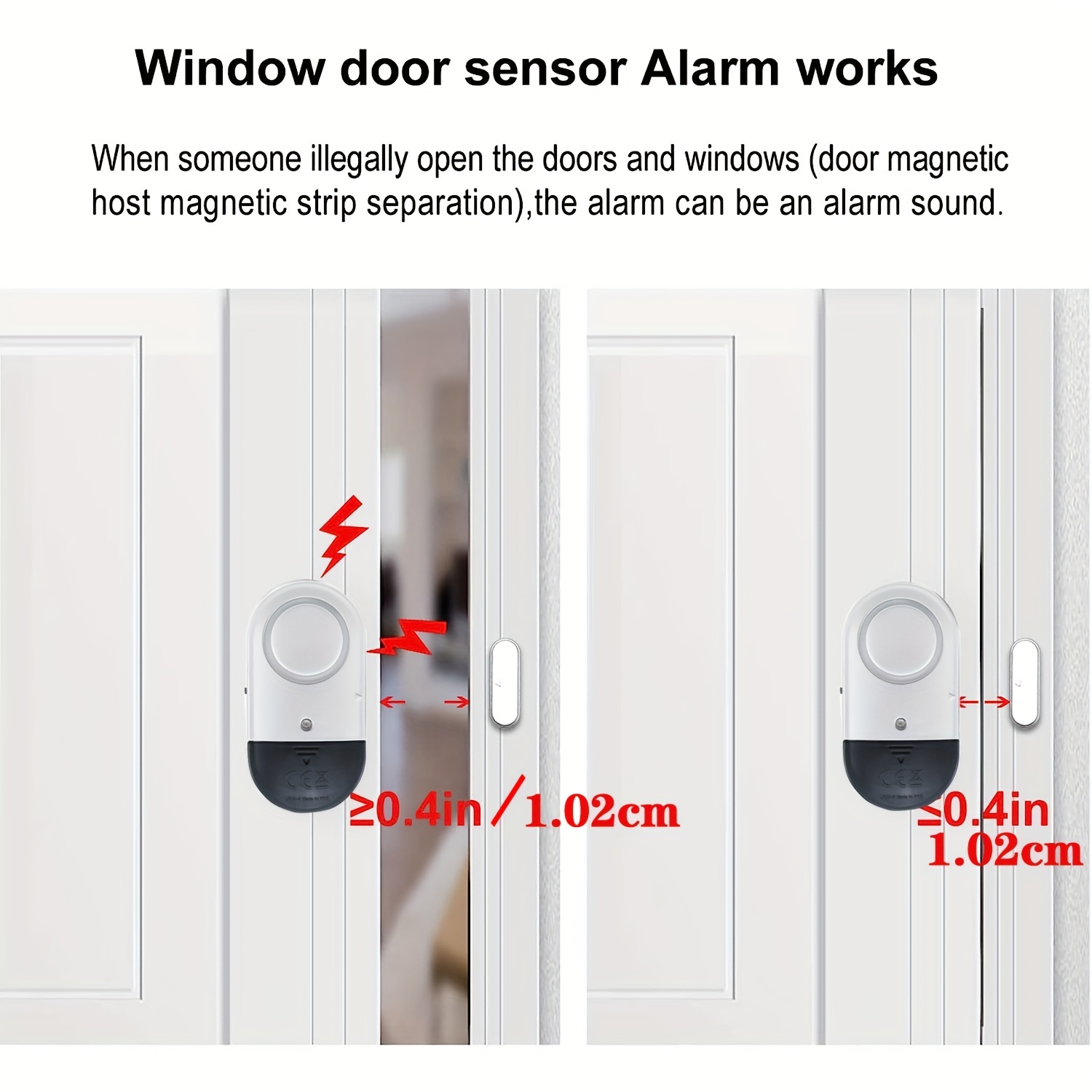 Detector de apertura de puertas y ventanas cableado - Alarmas para Casa